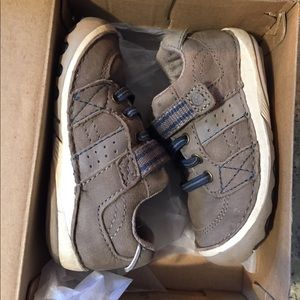 Toddler boys stride rite shoes sz 5W brown/tan